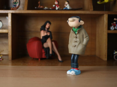 Gaston Lagaffe au duffle-coat